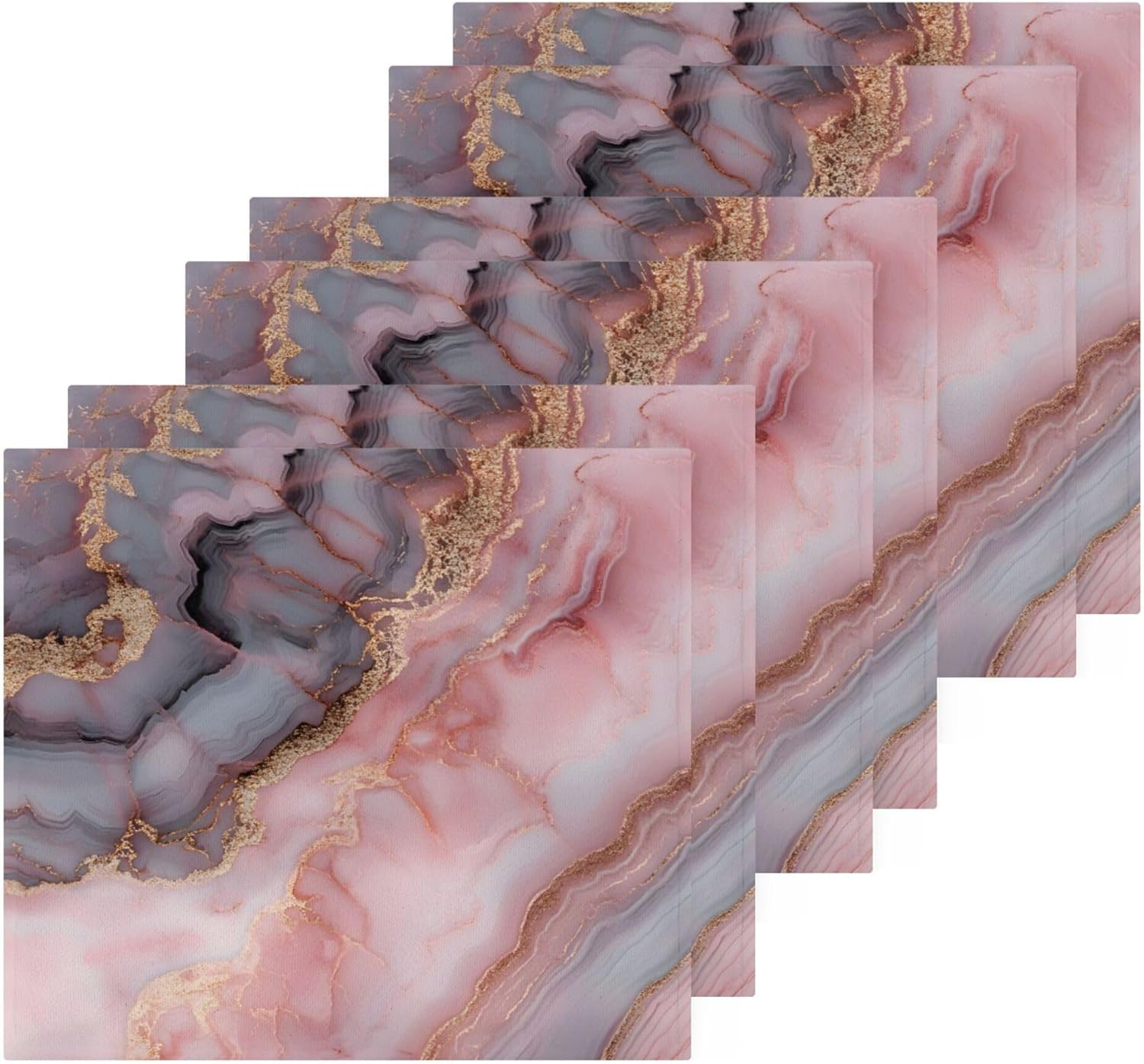High-Quality Gray Agate Washcloth Set