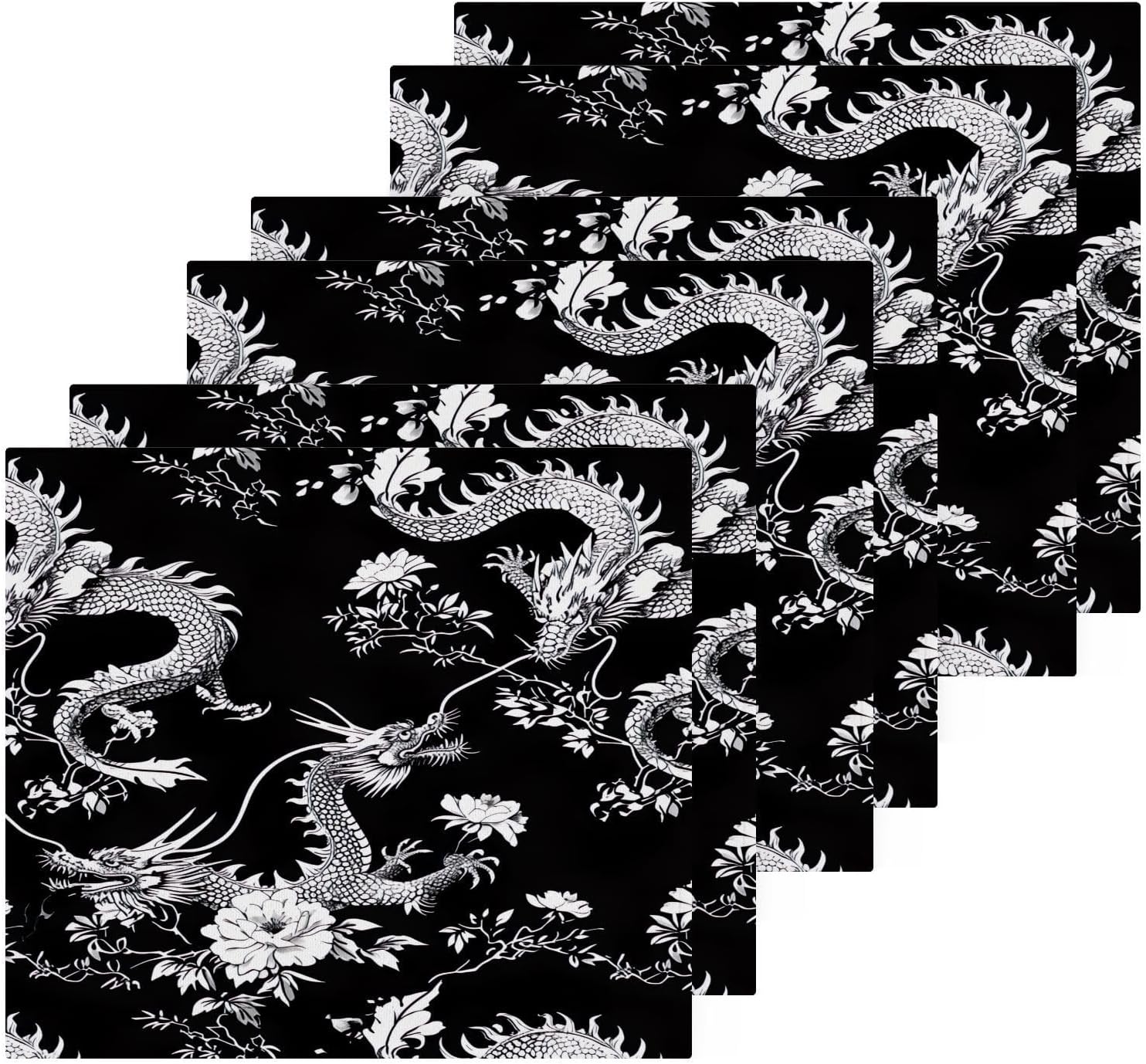 Elegant Chinese Dragon Washcloth Set for Babies