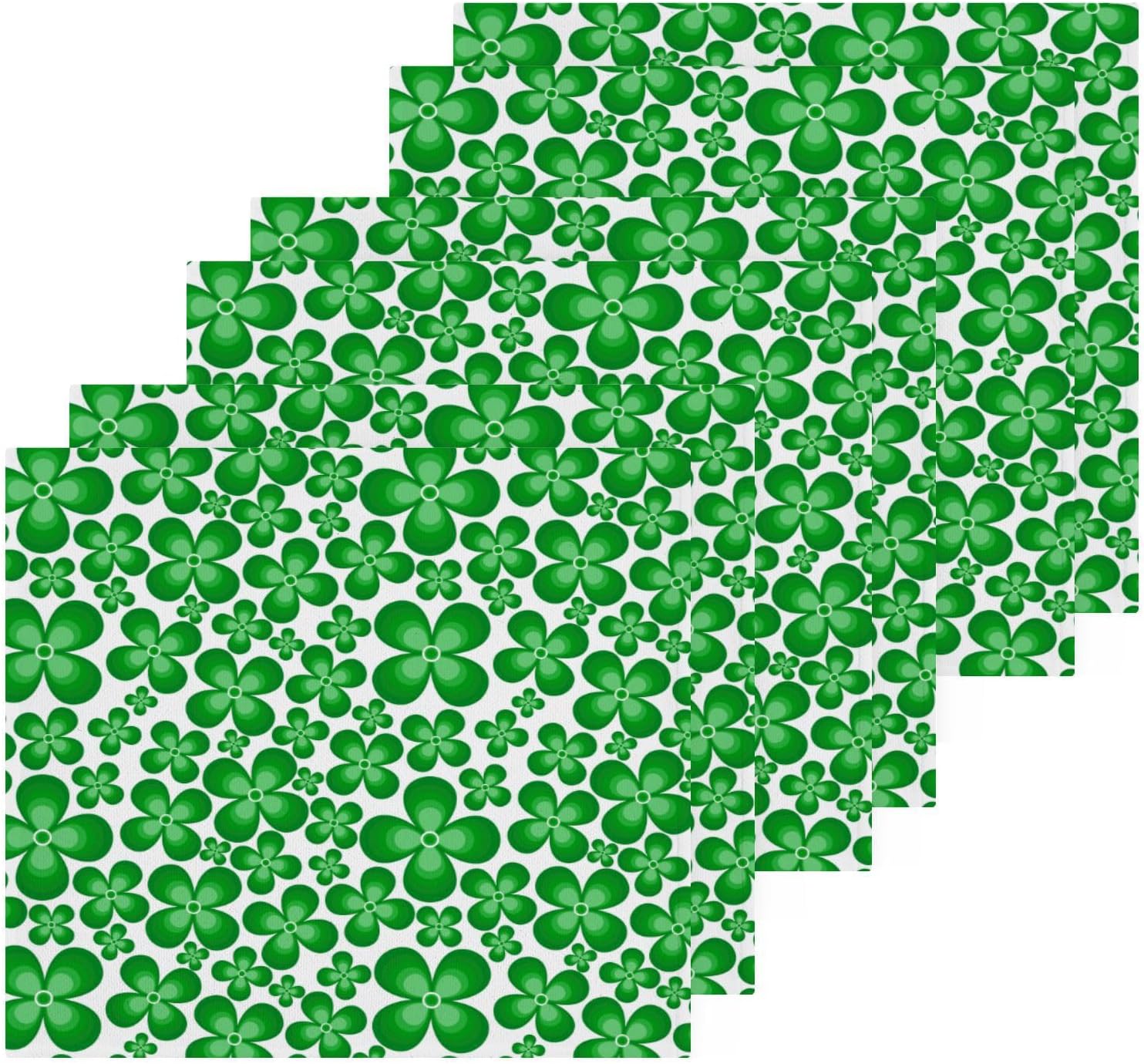 St Patricks Clover Washcloth Set Soft Reusable Perfect for Baby More