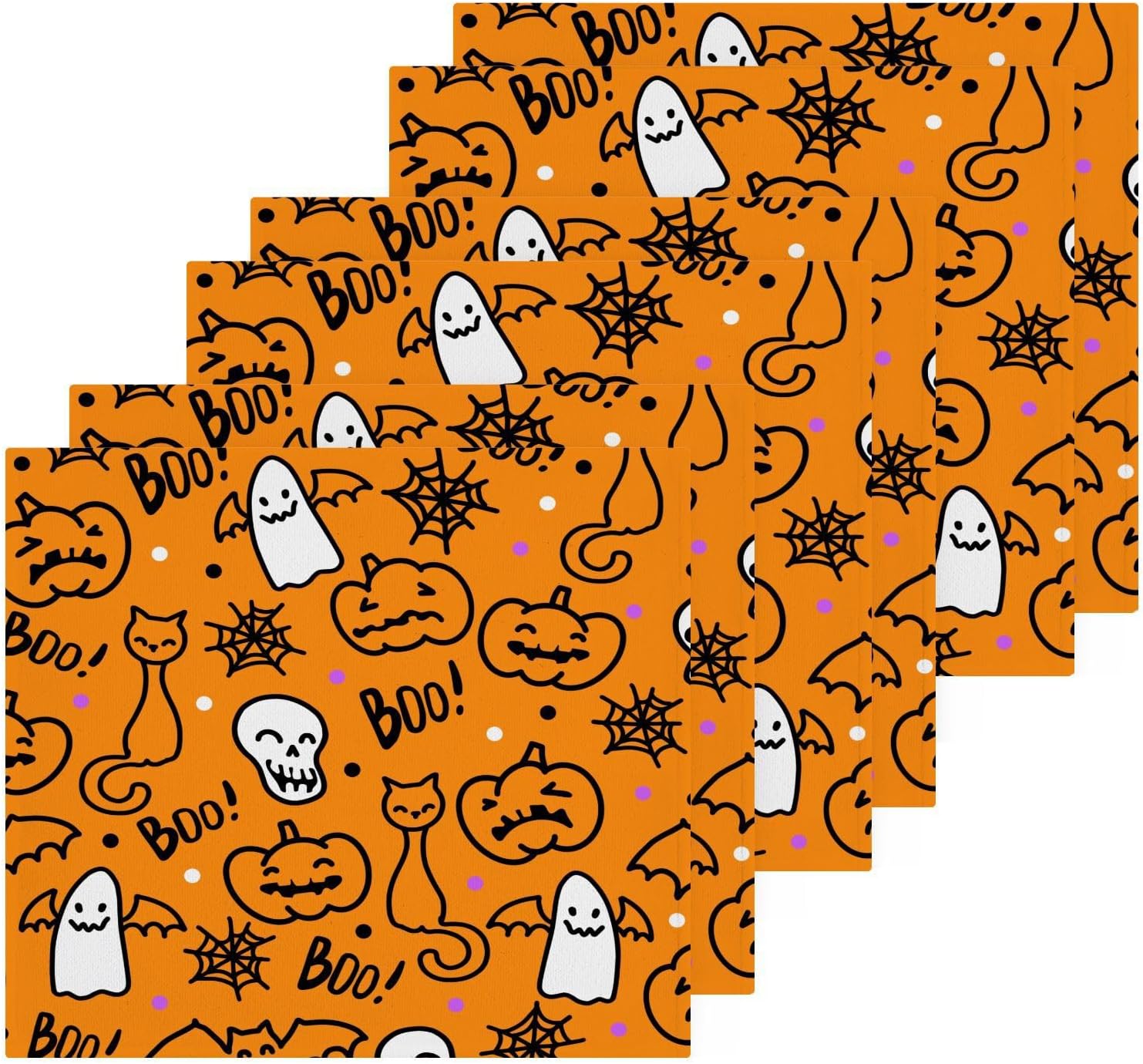 Halloween Cat Towels Soft Fingertip Reusable for Cats