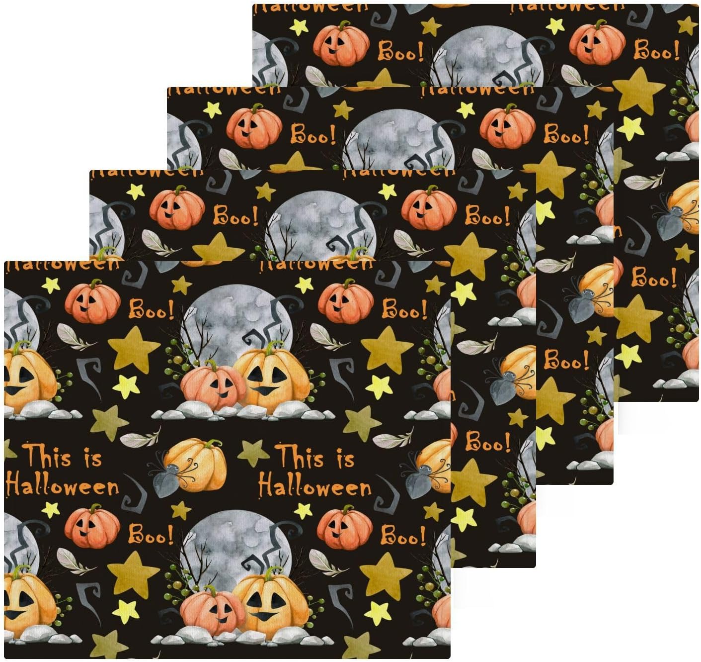 Halloween pumpkin washcloths Perfect Bath Gym Essentials