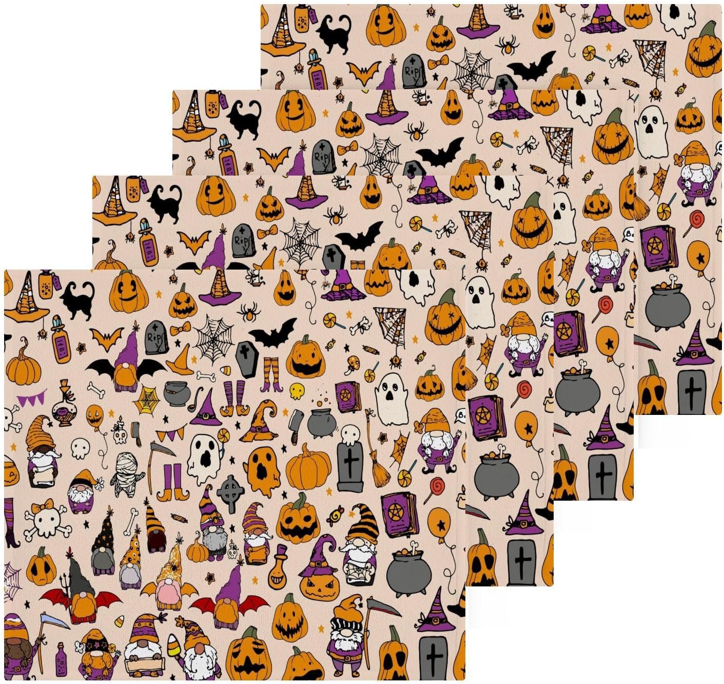 YETTASBIN Halloween Gnome Washcloths 2 Pack 1