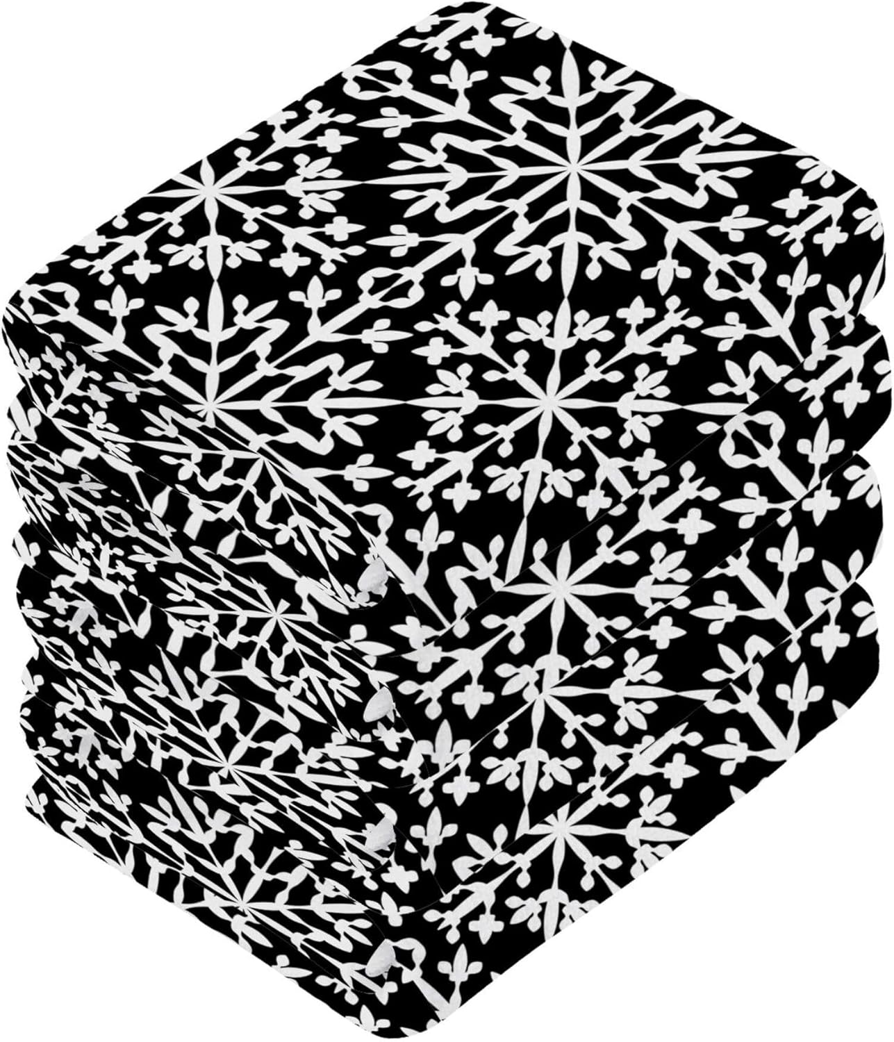 XiguaChristmas Snowflake Washcloth Set