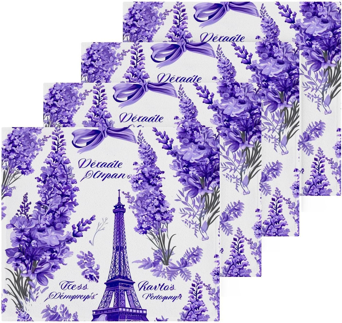 Lavender Washcloth 2-Pack Soft Absorbent Reusable Perfect Size
