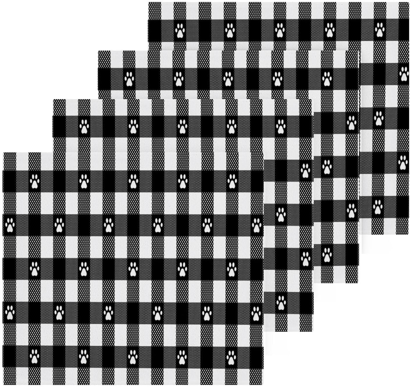 Reusable Plaid Towels for Dogs Babies