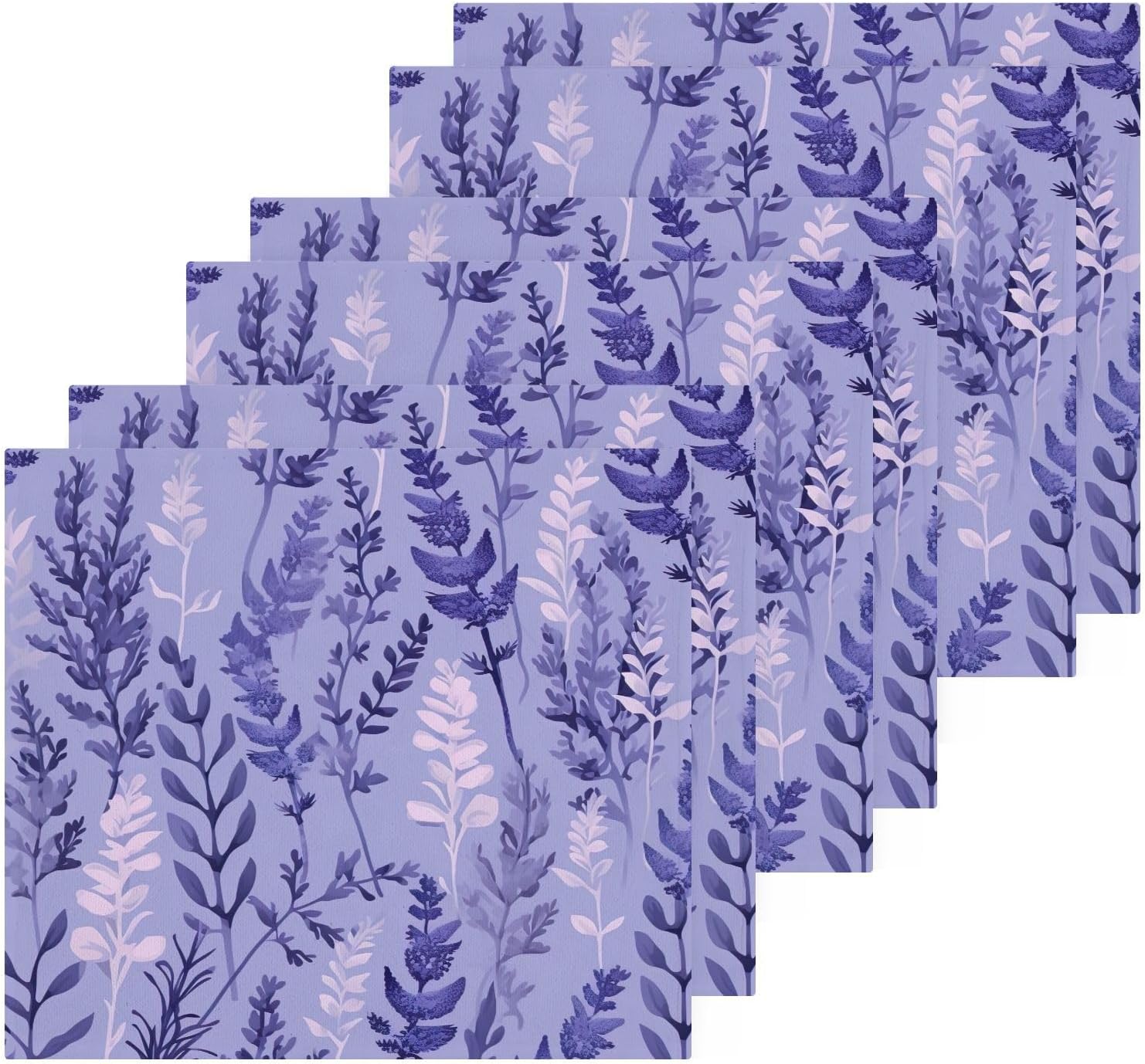 Lavender Soft Cotton Baby Face Towels Reusable Washcloth Set