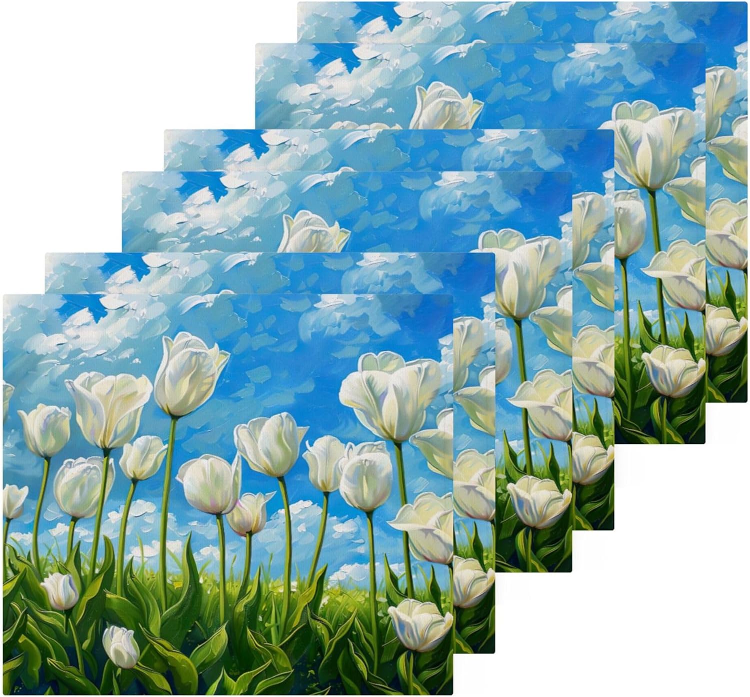 Elegant Tulip- Shaped Washcloth Set for Fast Drying Cleaning More
