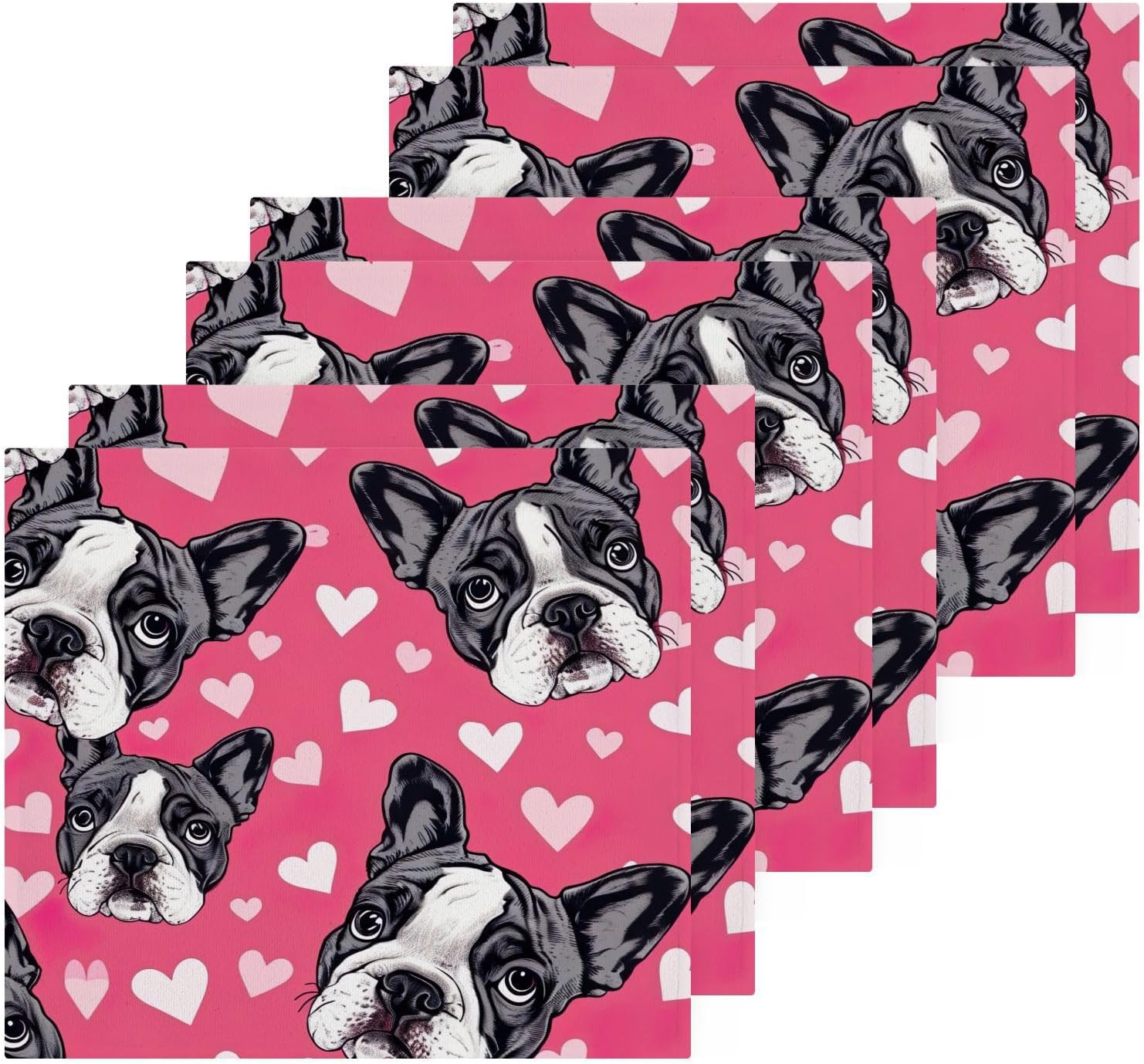 French Bulldog Washcloths 2 Pack Soft Cotton Towels for Bath Spa