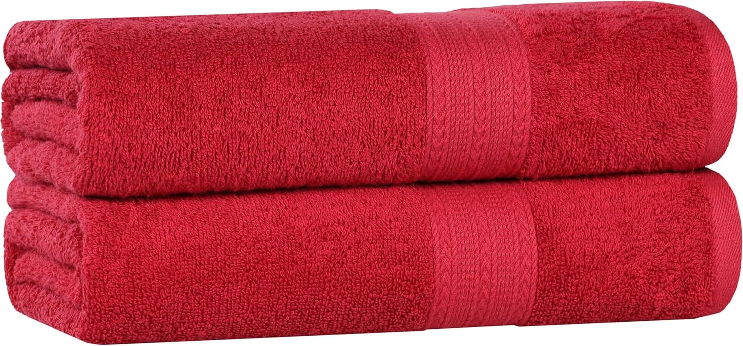 Eco-Friendly 2-Piece Bath Towel Set for Adults and Kids