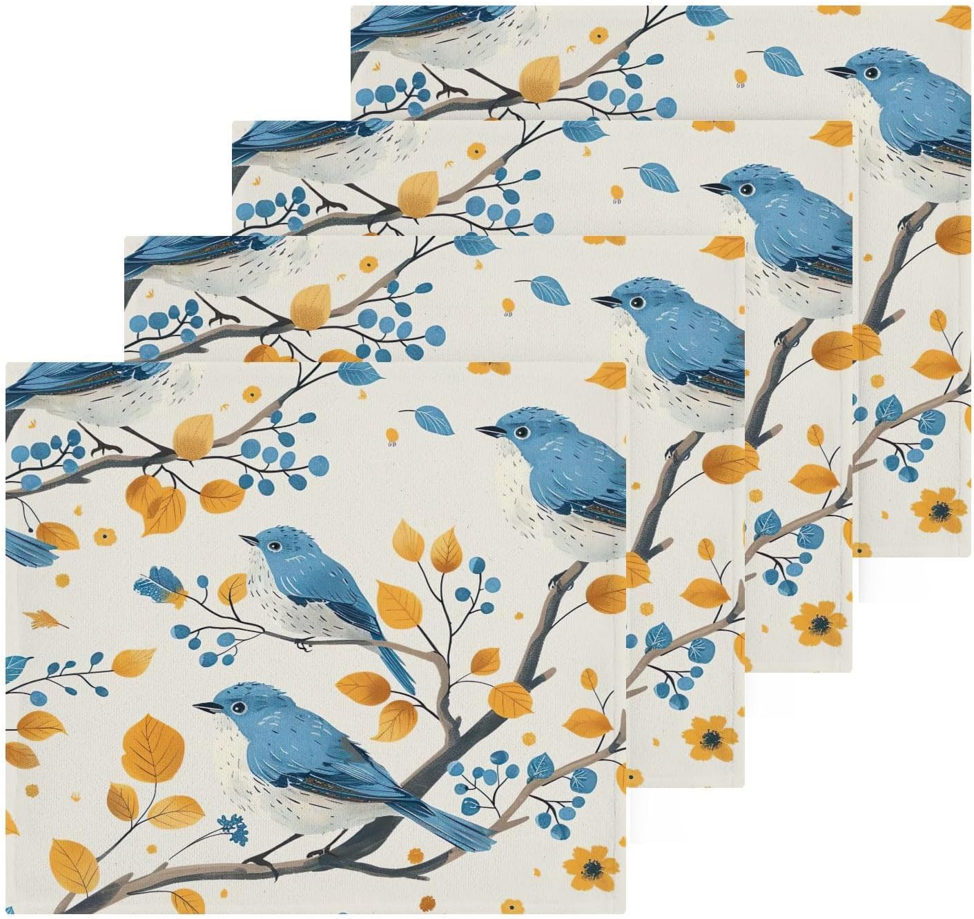 Sleek Soft Birds Twig Washcloth 2 Pack