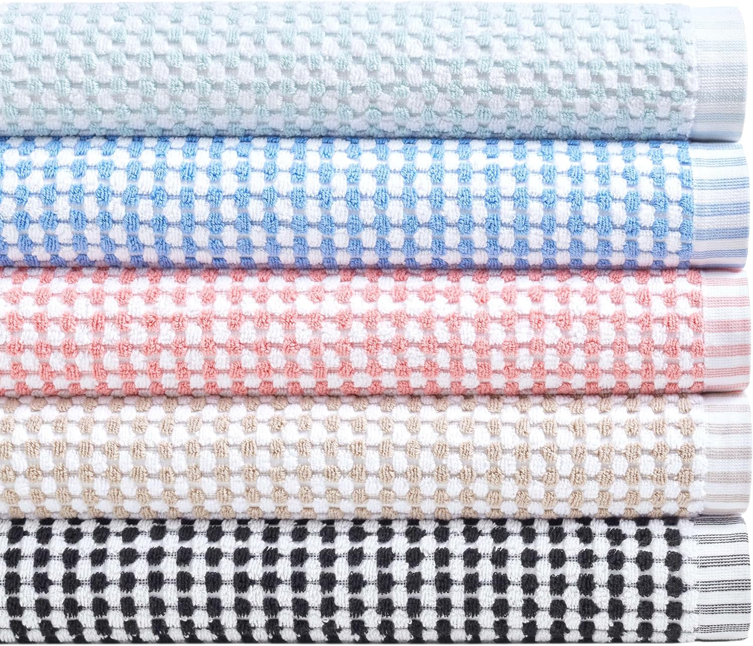 Plush White Washcloth Soft Towel Design
