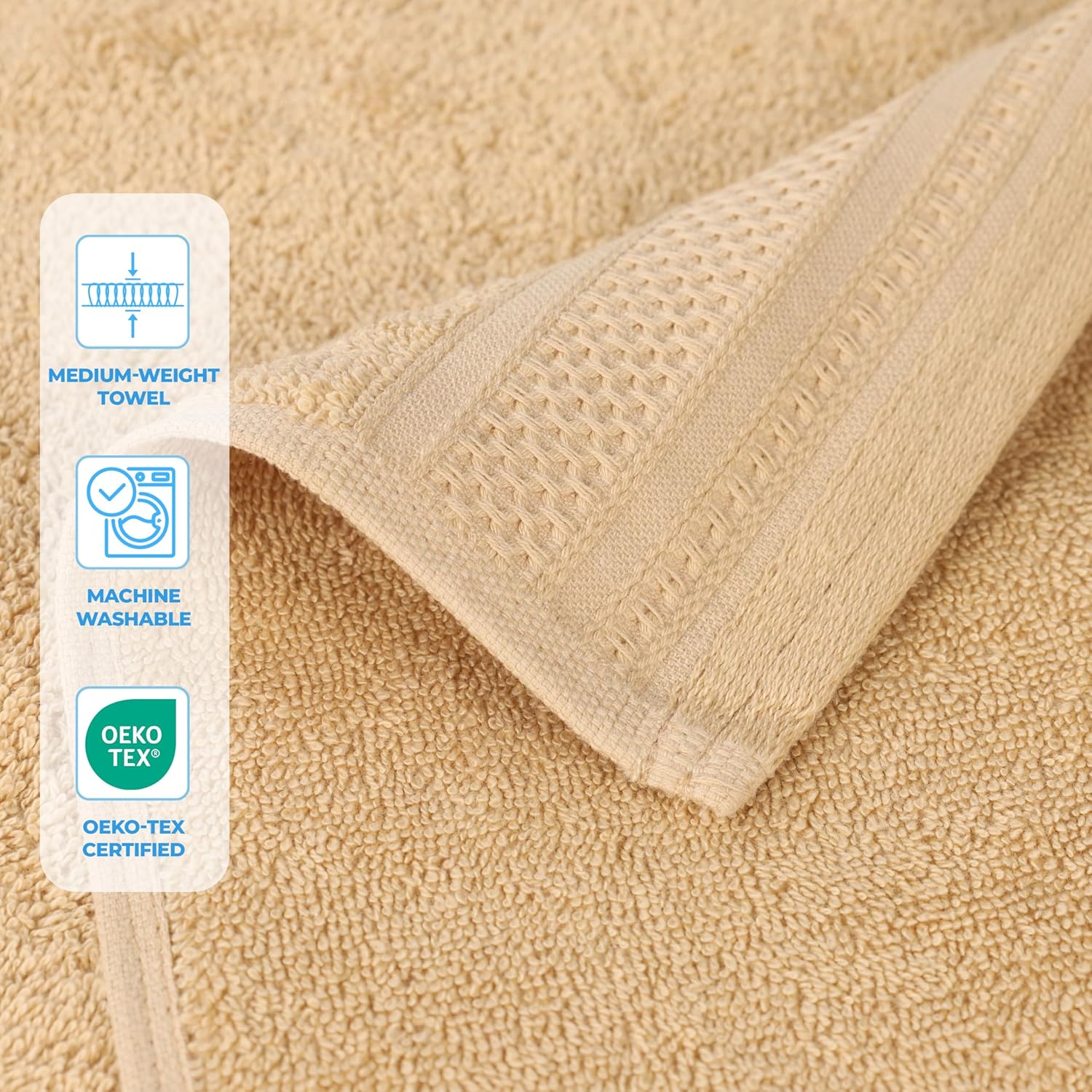 Superior Honeycomb Bath Towels Set for Home